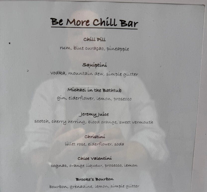 Be More Chill Bar Be More Chill Bar